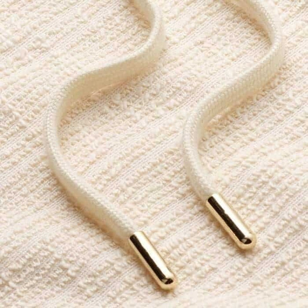 ME+EM Cream Textured V Neck Sleeveless Maxi Dress Drawstring Waist Size US 2 - Picture 11 of 11